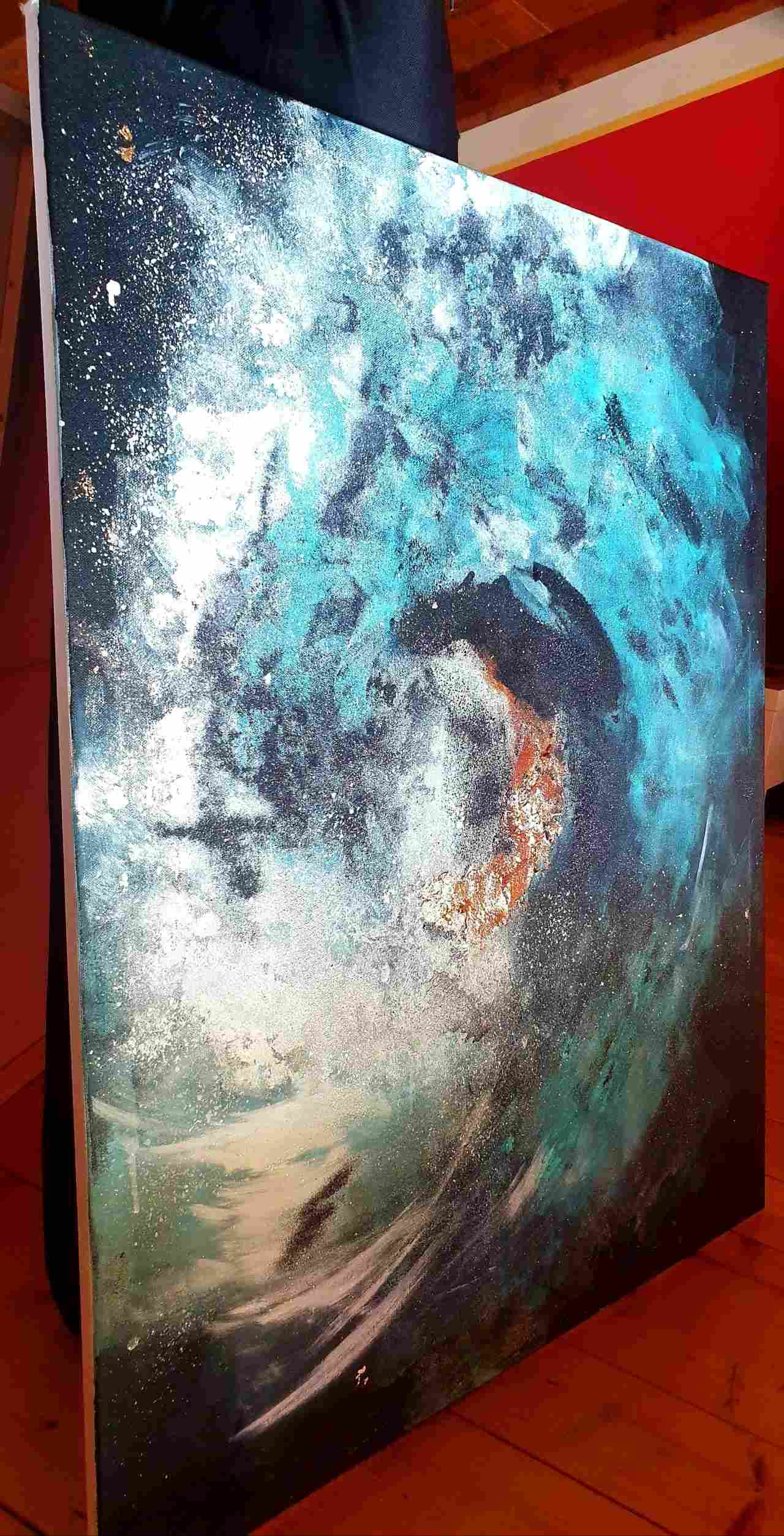 ArteDiAlina.com painting: into the wave